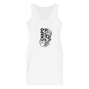 EL Chapo Logo WHT Out Bodycon dress