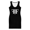 AIFFIA Logo Short BLK Out Women's Bodycon dress