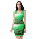 ABS Green Mic Women's Bodycon dress