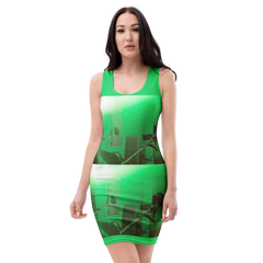 ABS Green Mic Women's Bodycon dress