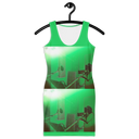 ABS Green Mic Women's Bodycon dress