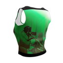 ABS Green Mic 1 BLK Crop Top
