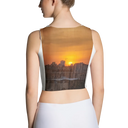 El Chapo Sunset Brunch 1 WHT Crop Top