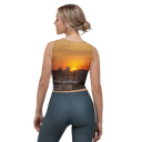 El Chapo Sunset Brunch 1 WHT Crop Top