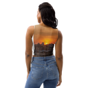 El Chapo Sunset Brunch 1 WHT Crop Top