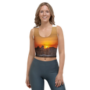 El Chapo Sunset Brunch 1 WHT Crop Top