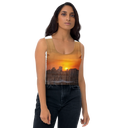 El Chapo Sunset Brunch 1 WHT Crop Top