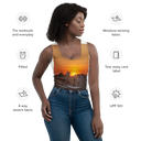 El Chapo Sunset Brunch 1 WHT Crop Top