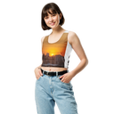 El Chapo Sunset Brunch 1 WHT Crop Top