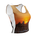 El Chapo Sunset Brunch 1 WHT Crop Top