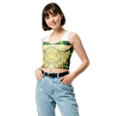 B&G Afghan Wire 1 WHT Crop Top