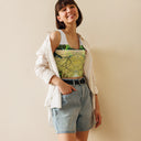 B&G Afghan Wire 1 WHT Crop Top