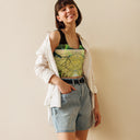 B&G Afghan Wire 1 BLK Crop Top