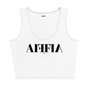 AIFFIA Logo WHT OUT Crop Top