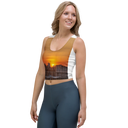 El Chapo Sunset Brunch 1 WHT Crop Top