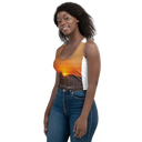 El Chapo Sunset Brunch 1 WHT Crop Top