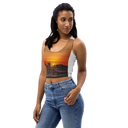El Chapo Sunset Brunch 1 WHT Crop Top