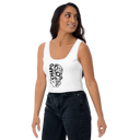 El Chapo Logo WHT OUT Crop Top