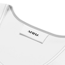 AIFFIA Logo WHT OUT Crop Top