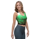 ABS Green Mic 1 BLK Crop Top