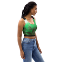 ABS Green Mic 1 BLK Crop Top