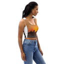 El Chapo Sunset Brunch 1 WHT Crop Top