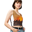 El Chapo Sunset Brunch 1 WHT Crop Top
