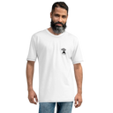 OBWON Logo Short White /w BLK Men's Athletic T-shirt