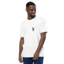 OBWON Logo Short White /w BLK Men's Athletic T-shirt