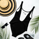 El Chapo Logo BLK OUT One-Piece Swimsuit