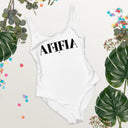 AIFFIA Logo WHT OUT One-Piece Swimsuit