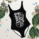 El Chapo Logo BLK OUT One-Piece Swimsuit