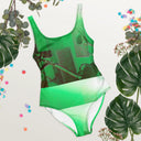 ABS Green Mic 1 One-Piece Swimsuit