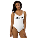 AIFFIA Logo WHT OUT One-Piece Swimsuit