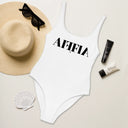 AIFFIA Logo WHT OUT One-Piece Swimsuit