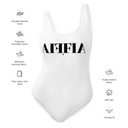 AIFFIA Logo WHT OUT One-Piece Swimsuit