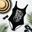 El Chapo Logo BLK OUT One-Piece Swimsuit