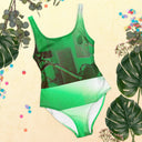 ABS Green Mic 1 One-Piece Swimsuit