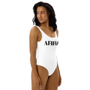 AIFFIA Logo WHT OUT One-Piece Swimsuit