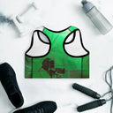 ABS Green Mic 1 /w BLK Sports Bra