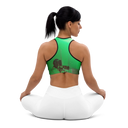 ABS Green Mic 1 /w BLK Sports Bra