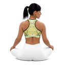 B&G Afghan Wire 1 BLK Padded Sports Bra