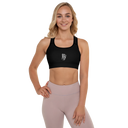 El Chapo Logo BLK OUT Padded Sports Bra