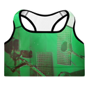 ABS Green Mic 1 /w BLK Sports Bra