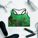 ABS Green Mic 1 /w BLK Sports Bra