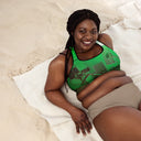 ABS Green Mic 1 /w BLK Sports Bra