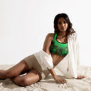 ABS Green Mic 1 /w BLK Sports Bra