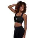 El Chapo Logo BLK OUT Padded Sports Bra