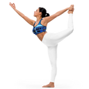 AIFFIA BLDG 1 BLK Padded Sports Bra