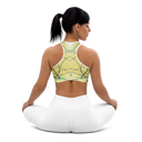 B&G Afghan Wire 1 WHT Padded Sports Bra